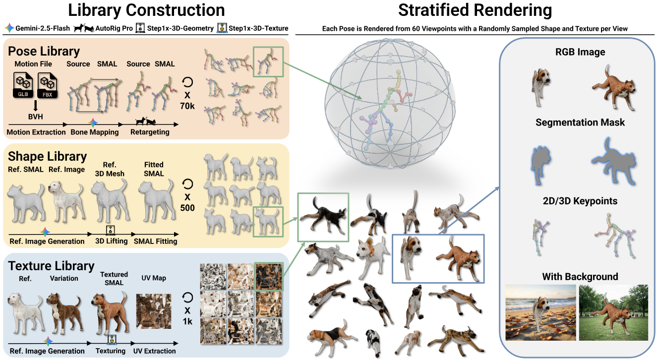 Every Dog Has Its Day, Probably: A Balanced Synthetic Benchmark and Probabilistic Modeling for 3D Dog Pose Estimation